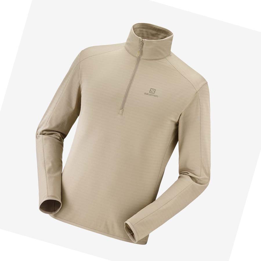 Sudadera Con Capucha Salomon ESSENTIAL LIGHTWARM Hombre Beige | MX 3203AHK